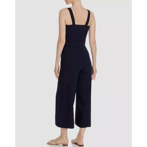 New. JOIE blue cropped leg jumpsuit. - Picture 3 of 10